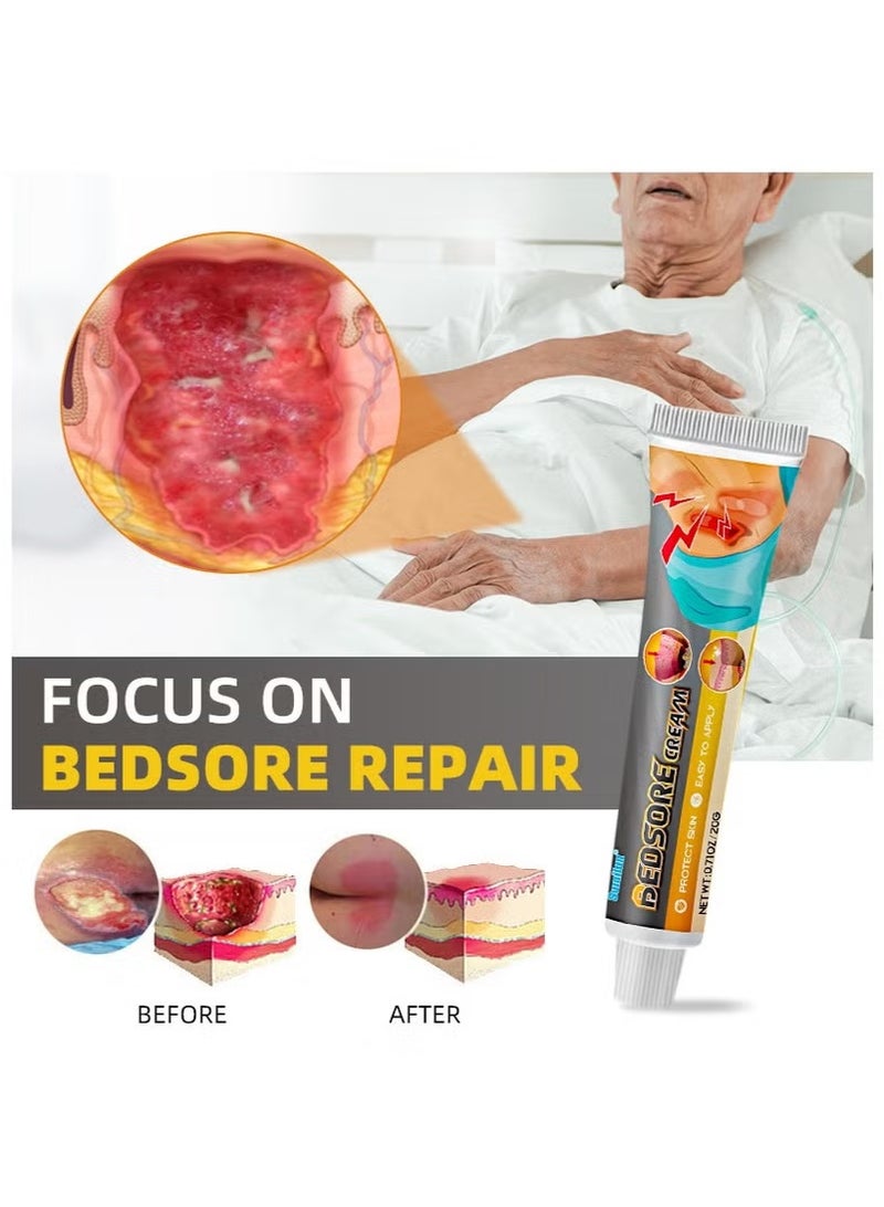 Sumifun Bedsore cream,Pressure Sore Relief Healing Cream for Bed Sores Treatment, Ulcers, Pressure Sores, Wound Healing, Chafed Skin and Hard-to-Heal Skin Sores 20g - Image 5